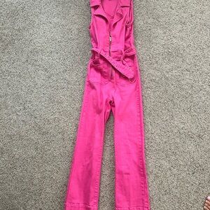 Show Me Your MuMu Vibrant Pink Jumpsuit- Barbie